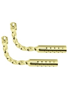 Twisted Muffler W/Holes Gold.